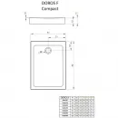 Акриловый поддон 100x80 см Radaway Doros F Compact SDRFP1080-05
