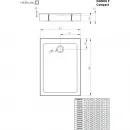 Душевой поддон Radaway Doros F Compact Stone Cashmere SDRFP1080-05-84S 100x80 см, акриловый, прямоугольный, кашемир