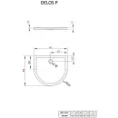 Акриловый поддон 100x90 см Radaway Delos P 4Z19035-03N