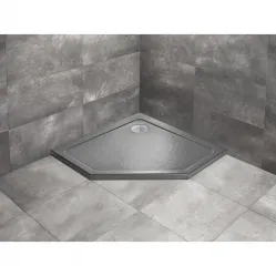 Акриловый поддон 90x90 см Radaway Doros PT Stone Anthracite SDRPT9090-01-64S