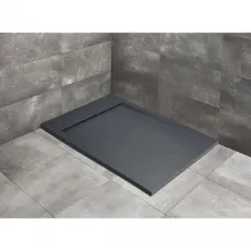 Душевой поддон из литьевого мрамора 120x80 см Radaway Teos F Anthracite HTF12080-64