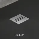 Душевой поддон из литьевого мрамора 150x80 см Radaway Kyntos F Black HKF15080-54
