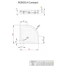 Акриловый поддон 91x91 см Radaway Rodos A Compact 4P99155-03