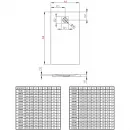 Душевой поддон из литьевого мрамора 150x90 см Radaway Kyntos F White HKF15090-04