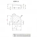 Акриловый поддон 80x80 см Radaway Korfu A 4S88400-03