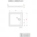 Акриловый поддон 80x80 см Radaway Doros C SDRC8080-01