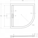 Душевой поддон из литьевого мрамора 100x100 см Cezares TRAY-AS-R-100-30-W