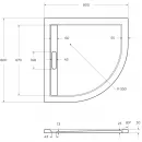 Душевой поддон из литьевого мрамора 80x80 см Cezares TRAY-AS-R-80-30-W