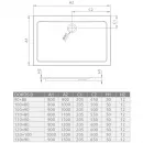 Акриловый поддон 110x90 см Radaway Doros D Stone Anthracite SDRD1190-01-64S