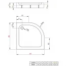 Акриловый поддон 85x85 см Radaway Laros A Compact SLA8585-01