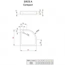 Акриловый поддон 90x90 см Radaway Siros A Compact SBA9917-2