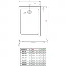 Акриловый поддон 100x70 см Radaway Doros F Stone White SDRF1070-01-04S