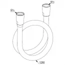 Душевой шланг Kludi Suparaflex 61071N0-00 125 см, золотой матовый