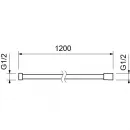 Душевой шланг Aquatek AQ2103BG 120 см, золотой матовый
