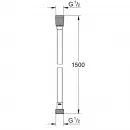 Душевой шланг Grohe Silverflex 28364001 150 см, серебряный