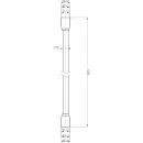 Душевой шланг Cezares CZR-FMD-120-01 120 см, серебряный