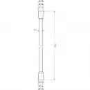 Душевой шланг Cezares CZR-FMD-150-01 150 см, серебряный