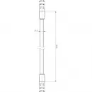 Душевой шланг Cezares CZR-FMD-200-NOP 200 см, черный матовый