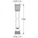 Душевой шланг Grohe Rotaflex 28410001 175 см, серебряный