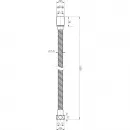 Душевой шланг Cezares CZR-FMM-150-NOP 150 см, черный матовый