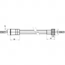 Душевой шланг Bossini Cromolux A00167C.073.1 150 см, черный матовый