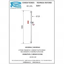 Душевая штанга 105 см Remer 319F