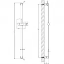 Душевая штанга 84,1 см Gessi Emporio 38751#299