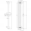 Душевая штанга 66 см Gessi Emporio 47302#299