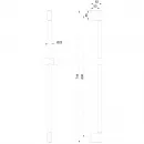 Душевая штанга Wonzon & Woghand WW-SL03-MW 74,4 см, белый матовый