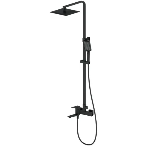 Душевая система Wonzon & Woghand Edge WW-88739003-MB 250 мм, со смесителем, черный матовый