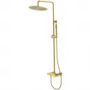 Душевая система Boheme Stick Linea 128-MG.3 300 мм, со смесителем, золотой матовый