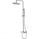 Душевая система Boheme Stick Spirale 128-NB.4 300 мм, со смесителем, никель матовый
