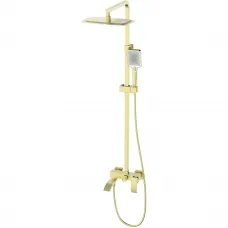 Душевая система Wonzon & Woghand Fit WW-88739009-BG 300x200 мм, со смесителем, золотой матовый