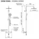 Душевая система 250 мм Remer Elegance EQ32A8MPUFM25G
