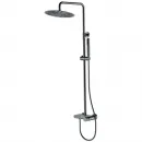 Душевая система Boheme Stick Linea 128-SGM.3 300 мм, со смесителем, графит глянец