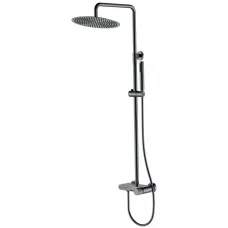 Душевая система Boheme Stick Linea 128-SGM.3 300 мм, со смесителем, графит глянец