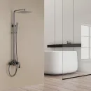 Душевая система Abber Wasserfall AF8616NGL 250 мм, со смесителем, никель