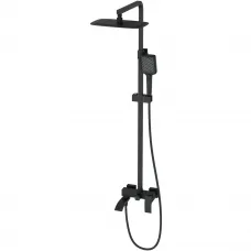 Душевая система Wonzon & Woghand Fit WW-88739009-MB 300x200 мм, со смесителем, черный матовый