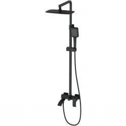 Душевая система Wonzon & Woghand Fit WW-88739009-MB 300x200 мм, со смесителем, черный матовый