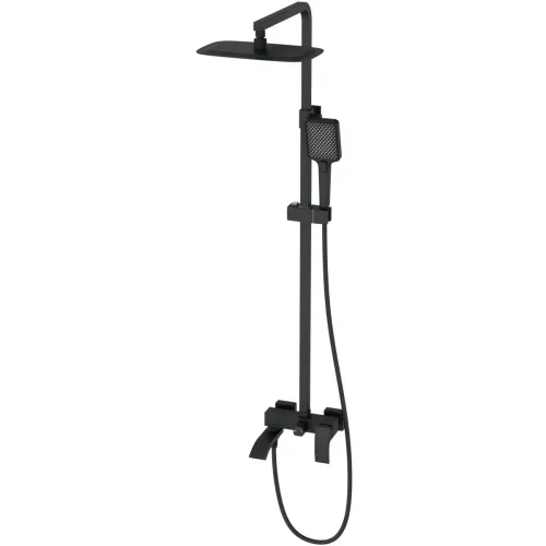 Душевая система Wonzon & Woghand Fit WW-88739009-MB 300x200 мм, со смесителем, черный матовый