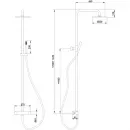 Душевая система Abber Wasser Kreis AF8160L 250 мм, с термостатом, хром