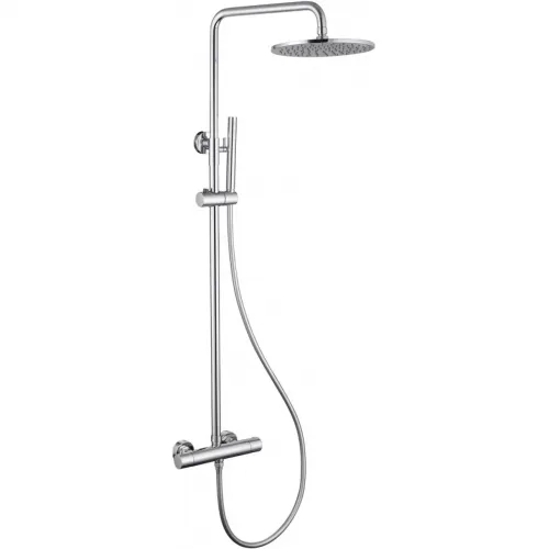 Душевая система Abber Wasser Kreis AF8160L 250 мм, с термостатом, хром