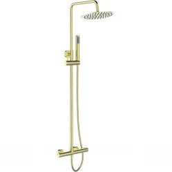 Душевая система 250 мм BelBagno Uno UNO-DOCM-ORO