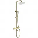 Душевая система Wonzon & Woghand Stay 1 WW-B3051-A1-BG 230 мм, с термостатом, золотой матовый