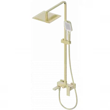 Душевая система Wonzon & Woghand Cube 2.0 WW-88047068-BG 300 мм, со смесителем, золотой матовый