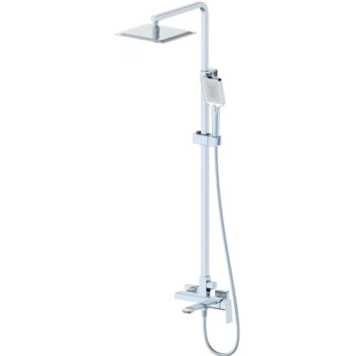 Душевая система Wonzon & Woghand Diamond WW-88739011-CR 300 мм, со смесителем, хром