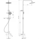 Душевая система 220 мм Abber Eleganz AF8316B