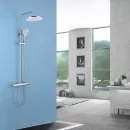 Душевая система Abber Emotion AF8816L 250 мм, со смесителем, хром
