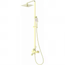 Душевая система Wonzon & Woghand Flex WW-88047072-BG 250 мм, со смесителем, золотой матовый