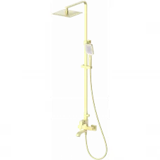 Душевая система Wonzon & Woghand Flex WW-88047072-BG 250 мм, со смесителем, золотой матовый
